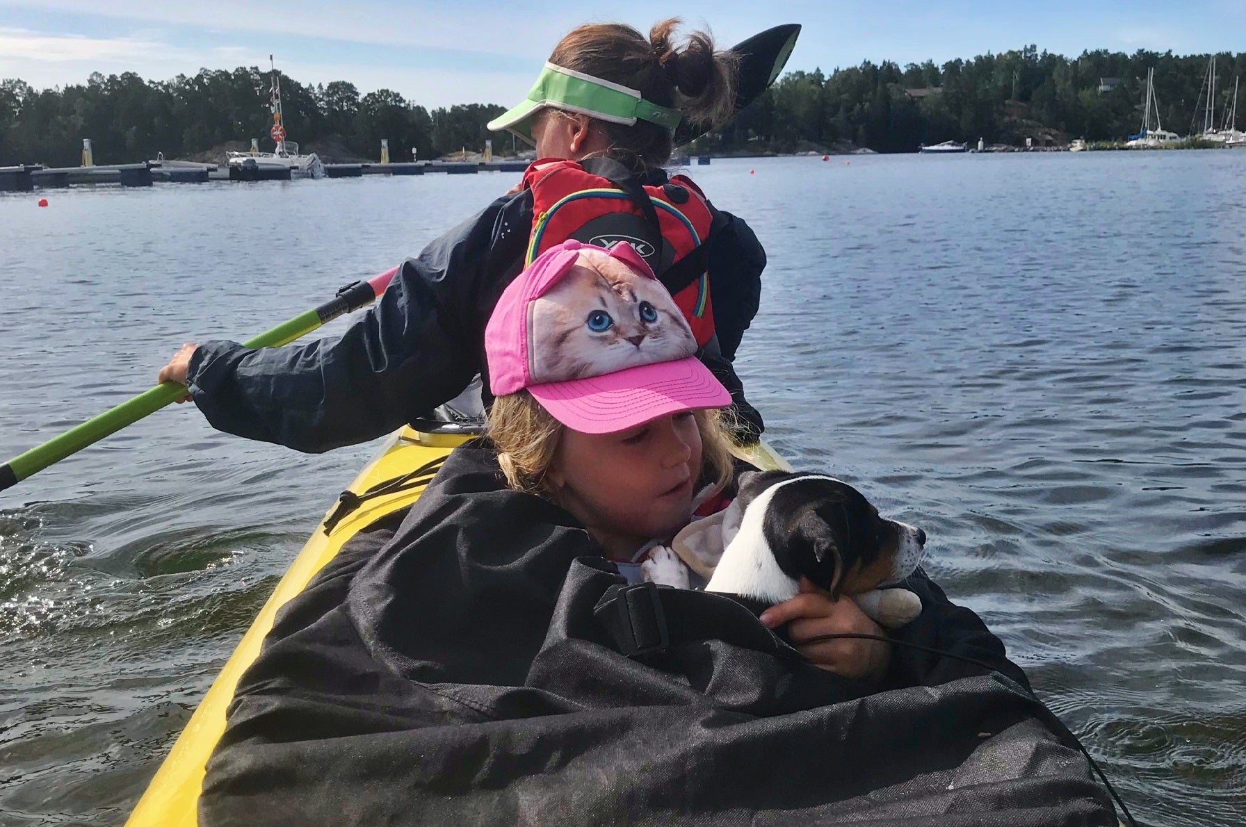 Kapell vid paddling, här för barn och hund