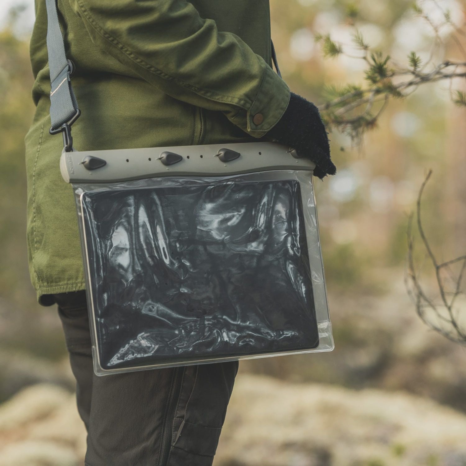 Aquapac Vattentätt Fodral Tablet, Landscape-Kajaksidan