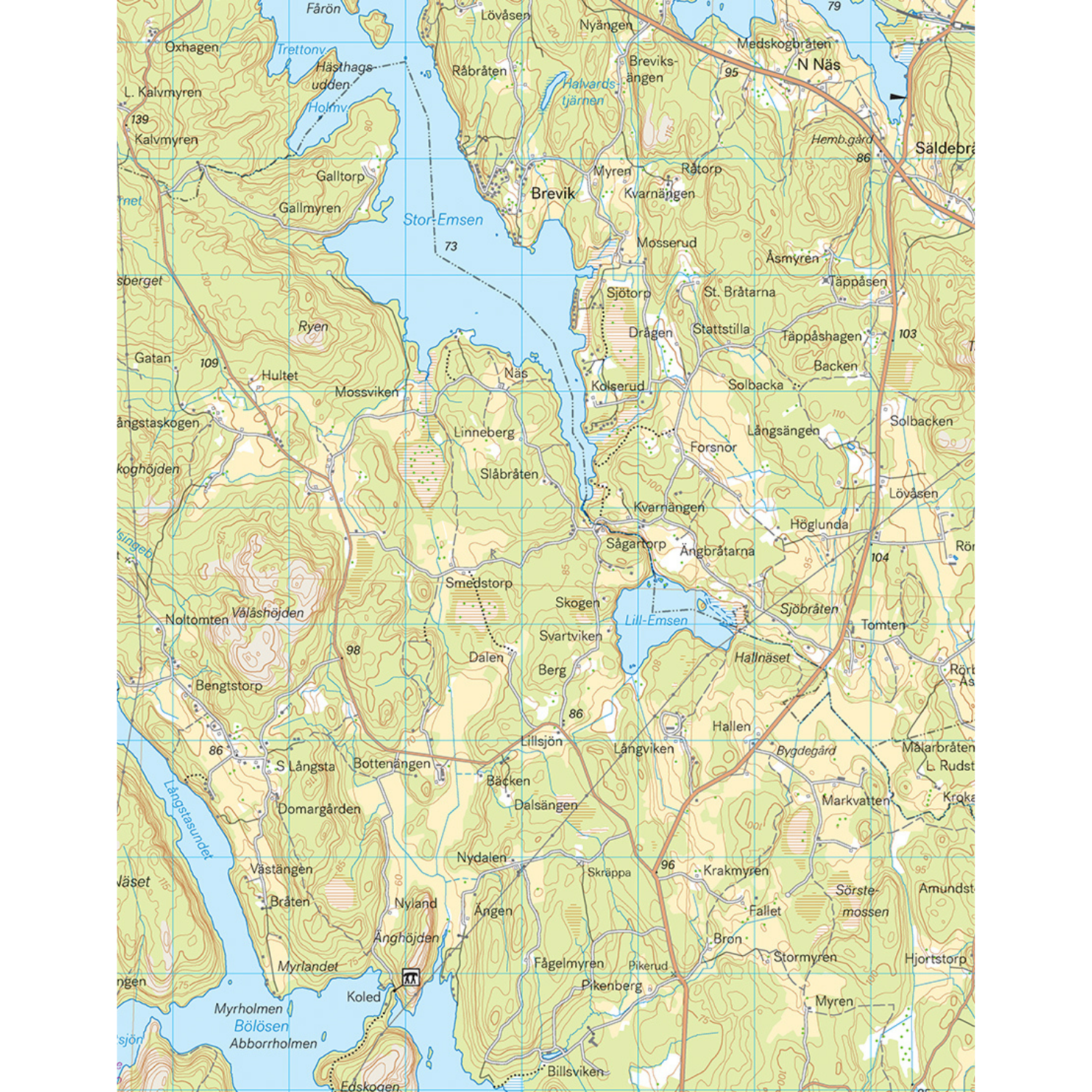 Calazo Karta Tyvek, Karlstad & Värmlandsskärgården-Kajaksidan