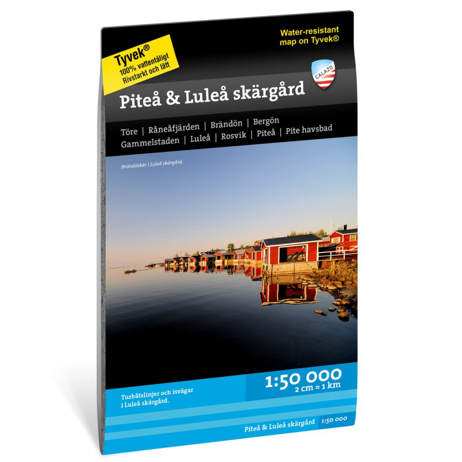Calazo Karta Tyvek, Piteå & Luleå skärgård-Kajaksidan