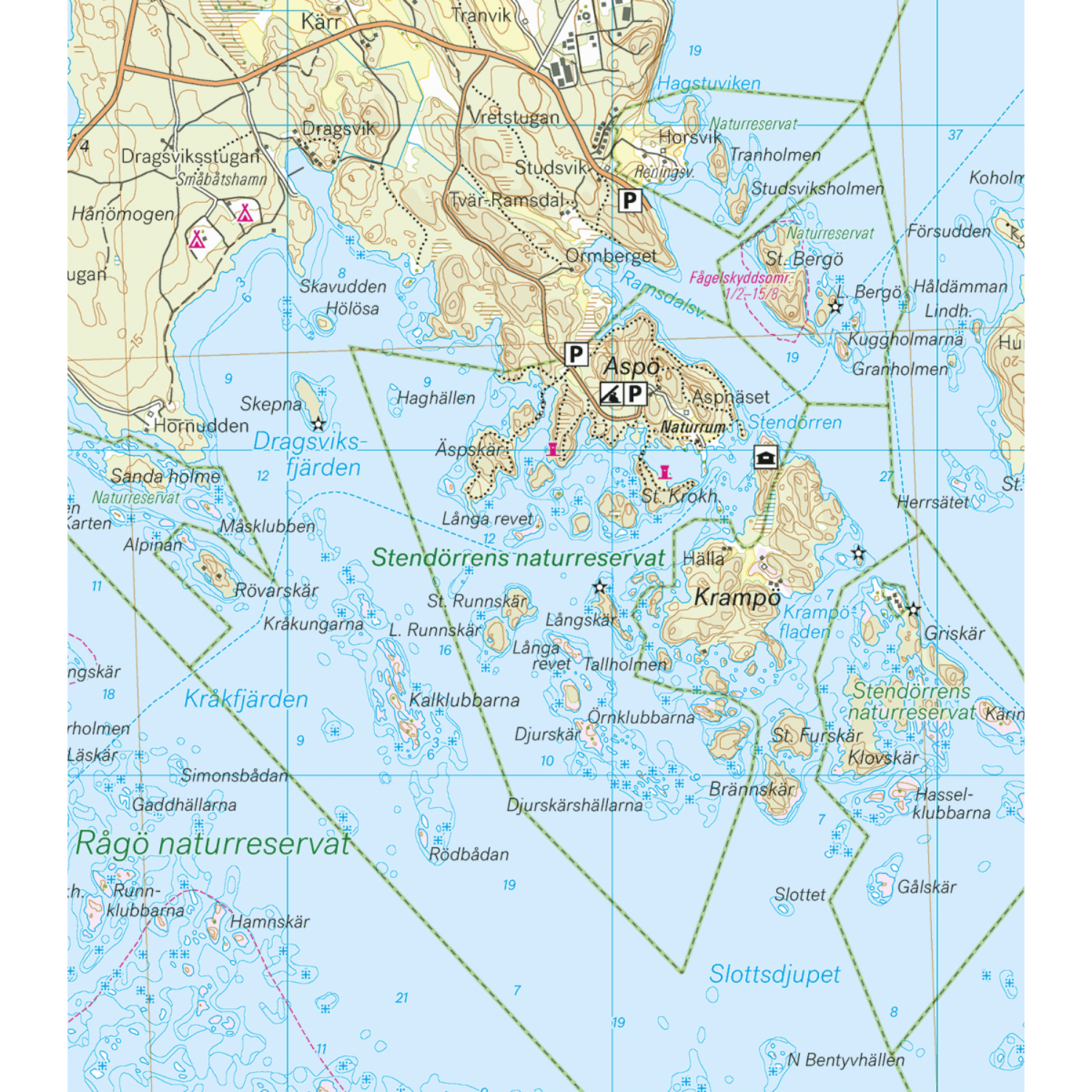 Calazo Karta Tyvek, Sörmlands skärgård-Kajaksidan