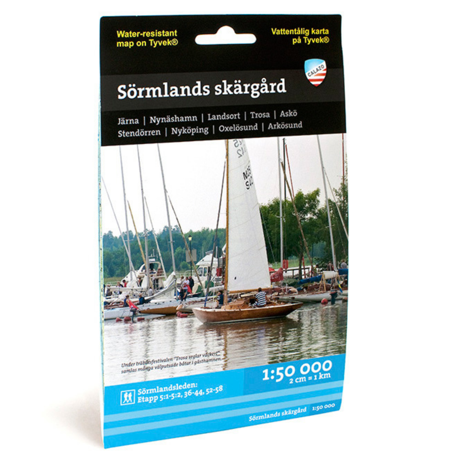 Calazo Karta Tyvek, Sörmlands skärgård-Kajaksidan