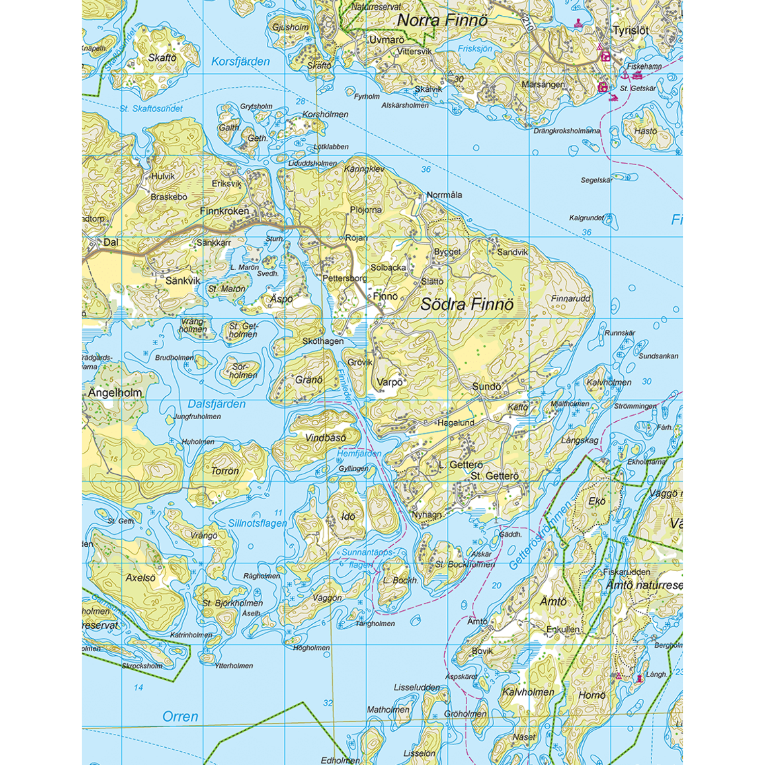 Calazo Karta Tyvek, St Anna & Gryt-Kajaksidan