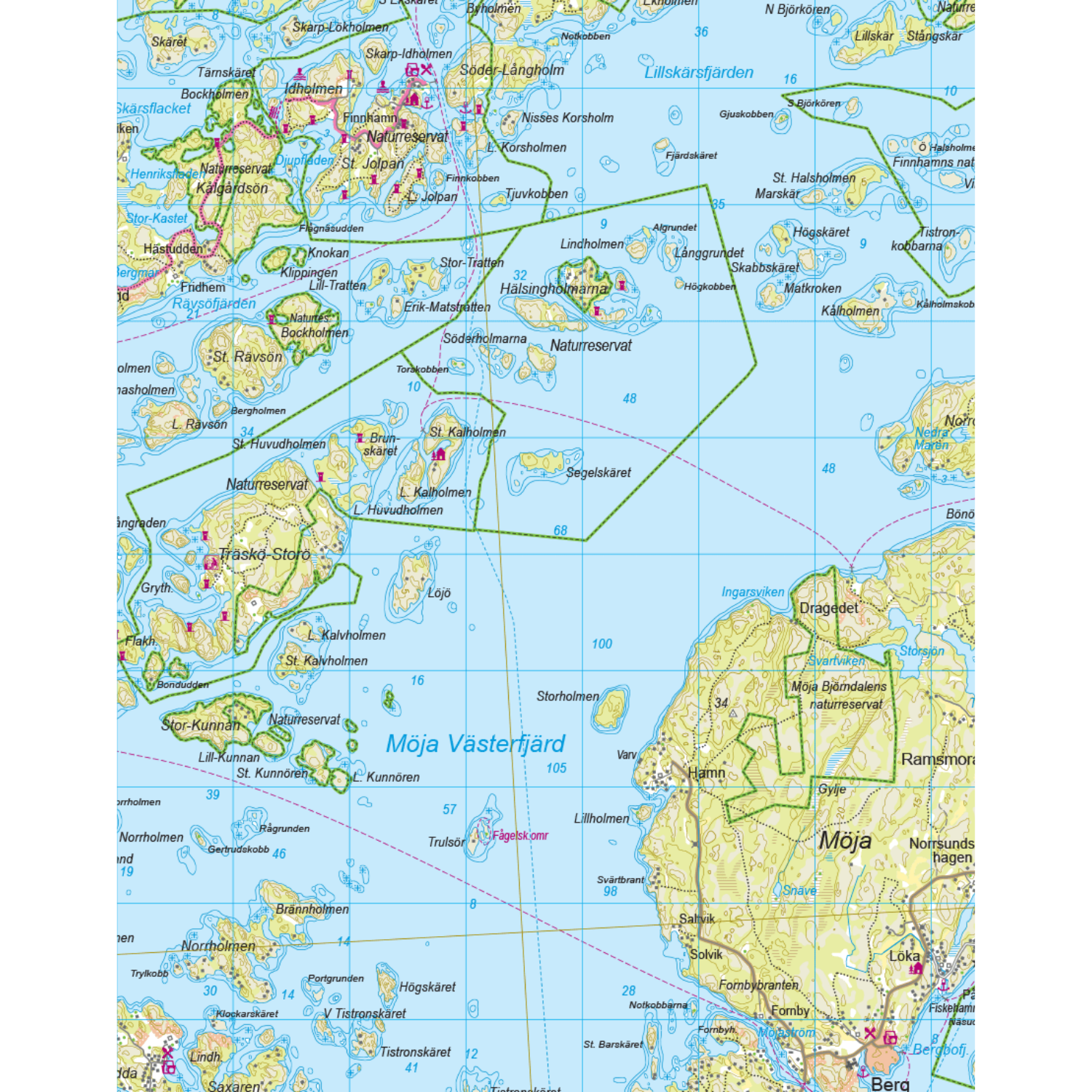 Calazo Karta Tyvek, Stockholms Norra Skärgård-Kajaksidan