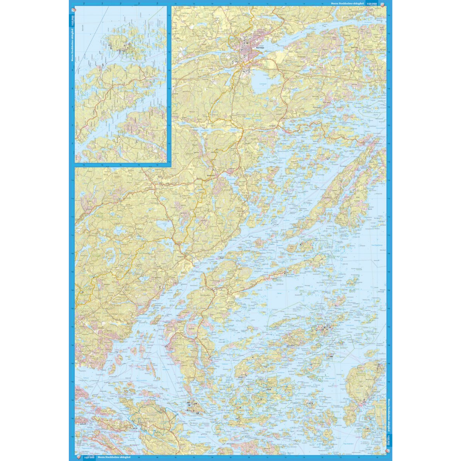 Calazo Karta Tyvek, Stockholms Norra Skärgård-Kajaksidan