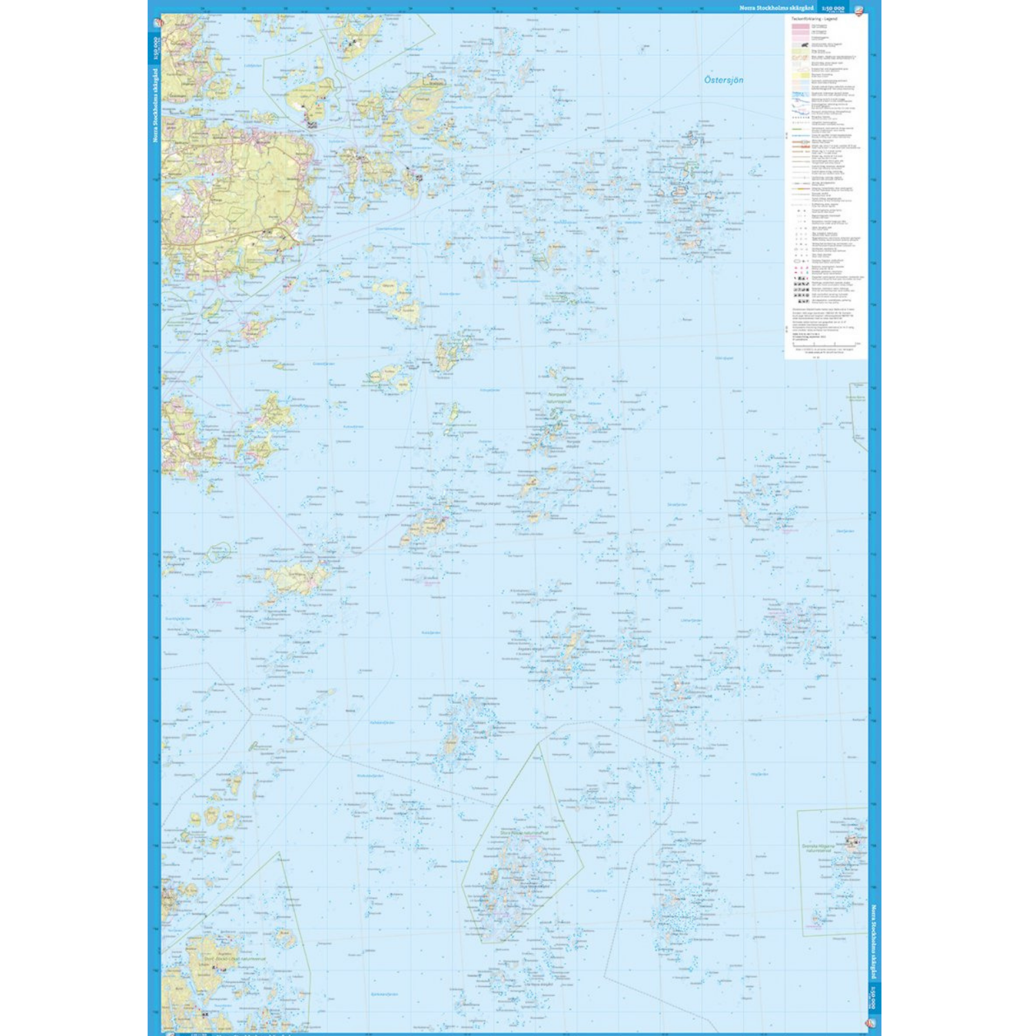 Calazo Karta Tyvek, Stockholms Norra Skärgård-Kajaksidan