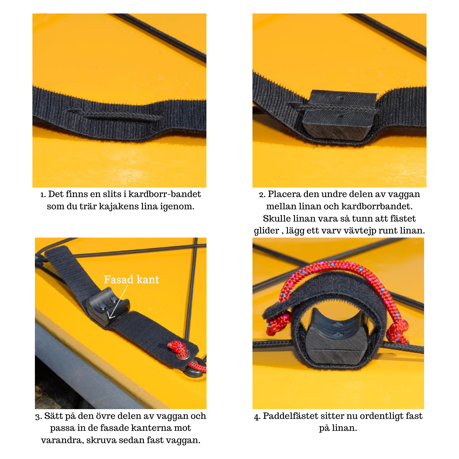 Farleden Paddelfäste För Självräddning-Kajaksidan