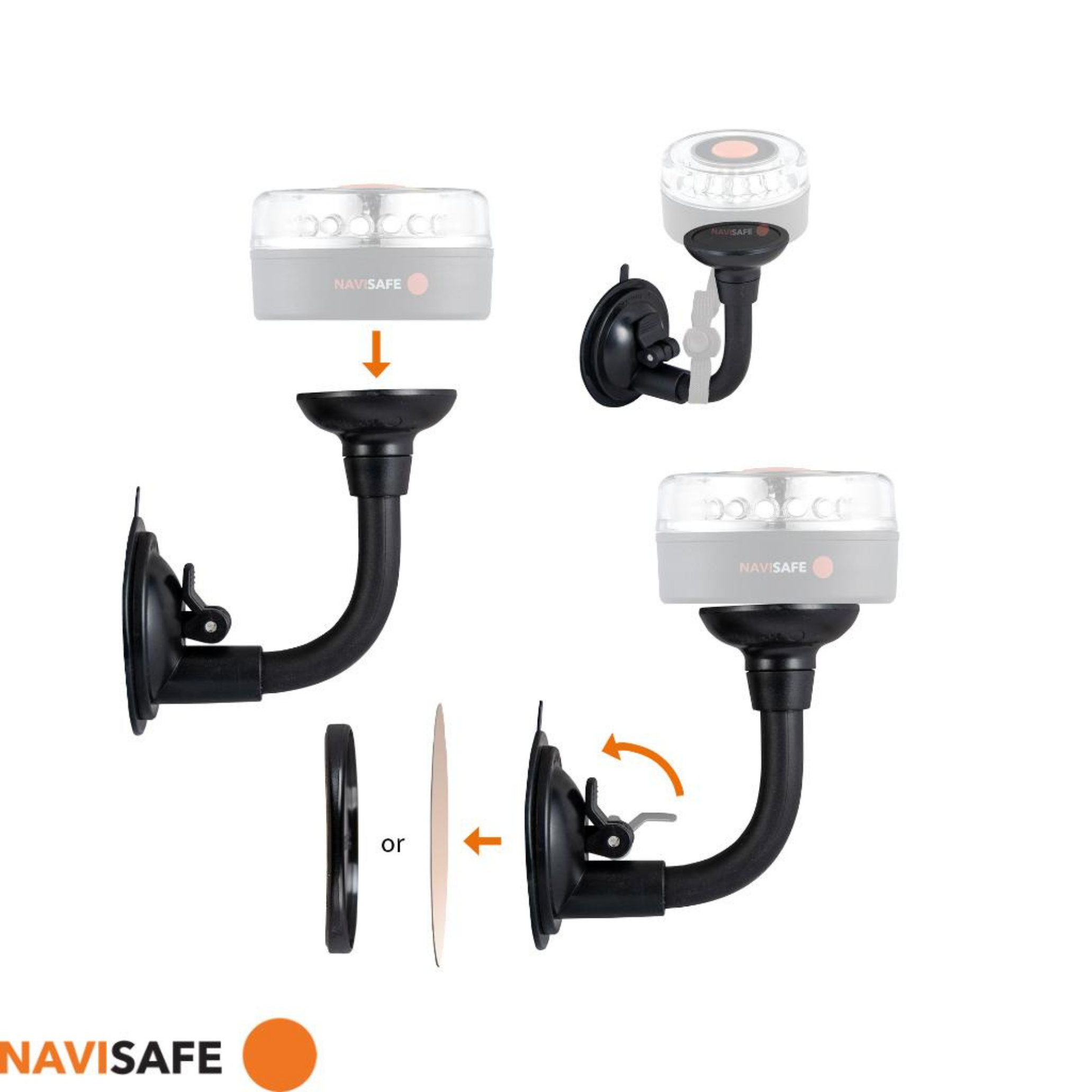Navi Light Bendable Suction-mount-Kajaksidan
