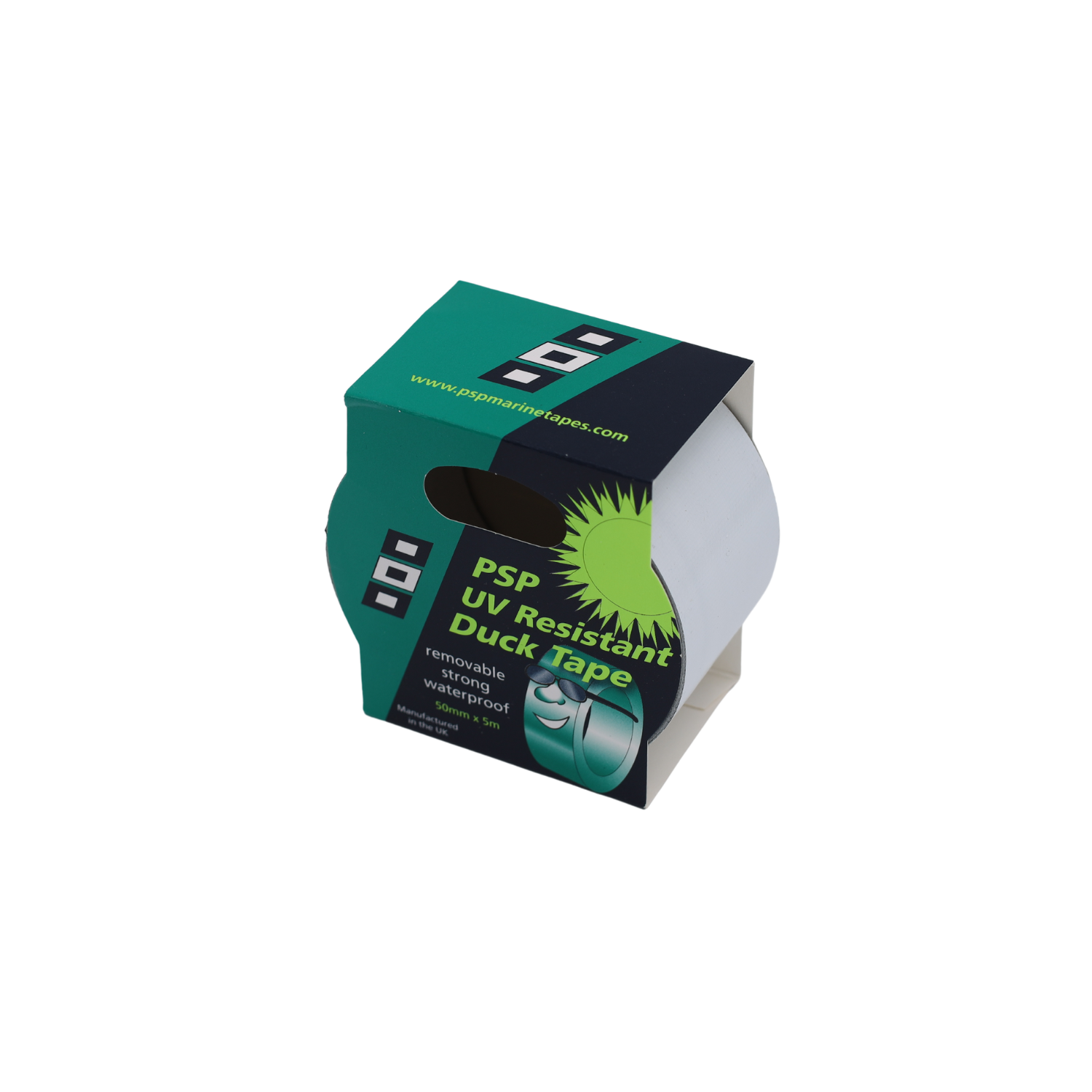 PSP UV-Tålig Silvertejp, 50mm x 5m-Kajaksidan