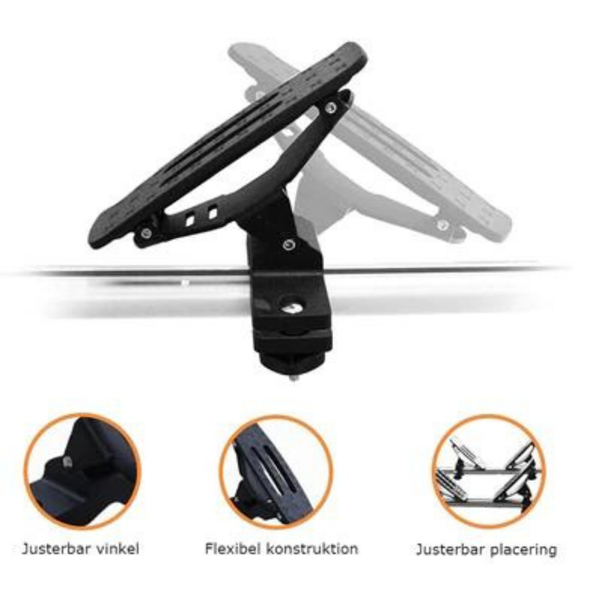 Paddlespot Kajakhållare för biltak, inkl. spännband-Kajaksidan