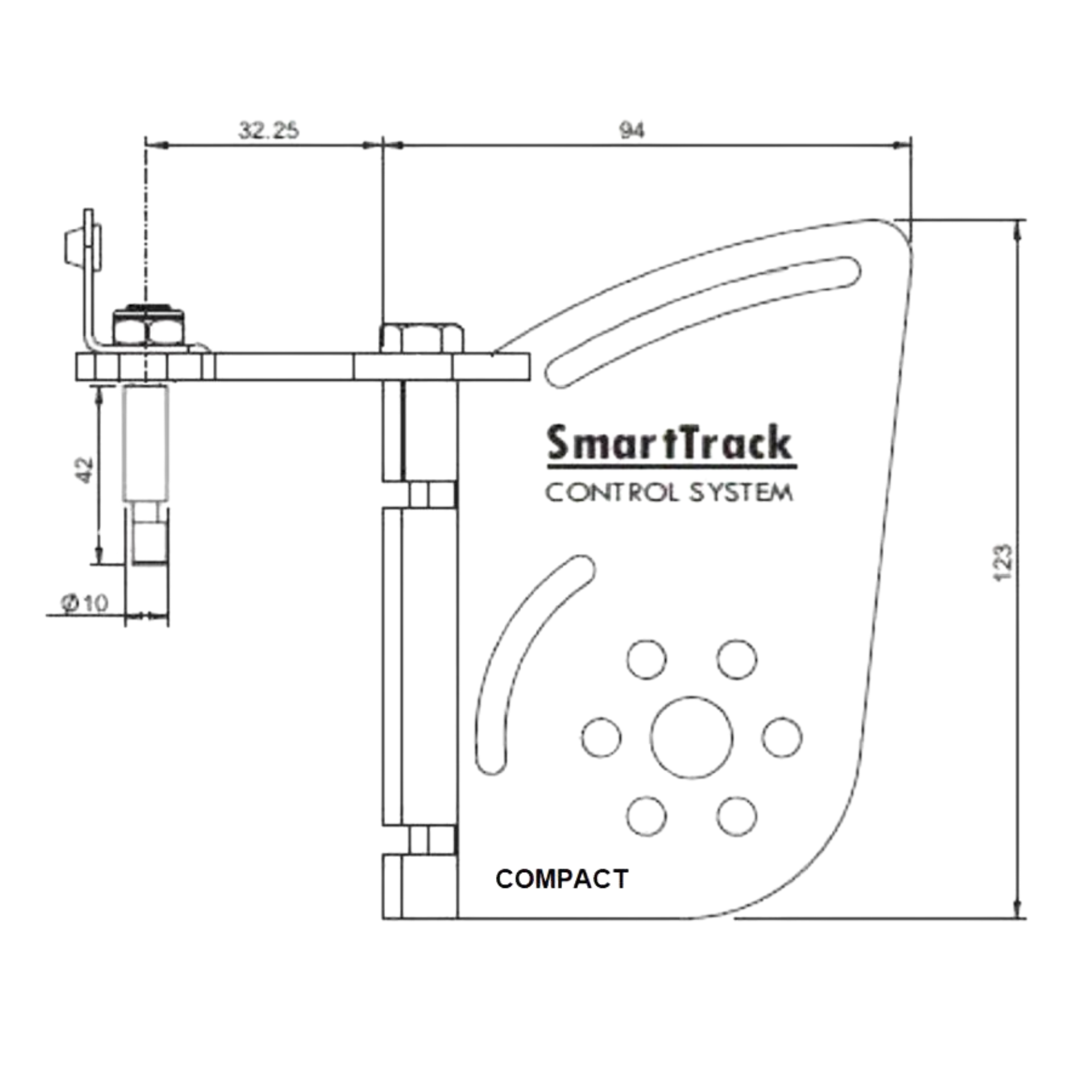 SmartTrack Roderhuvud Compact-Kajaksidan