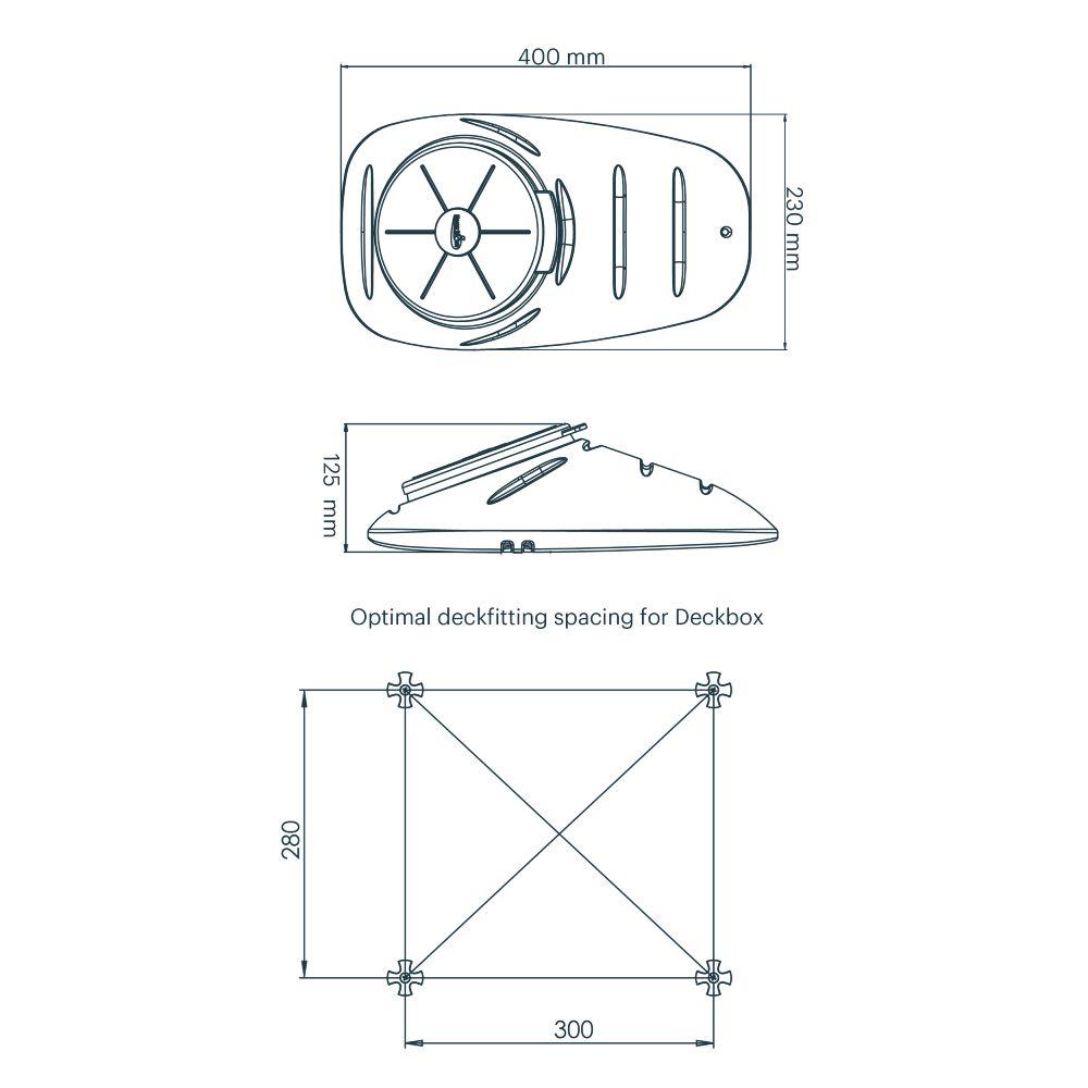 Kajaksport Däck Box, Large-Kajaksidan