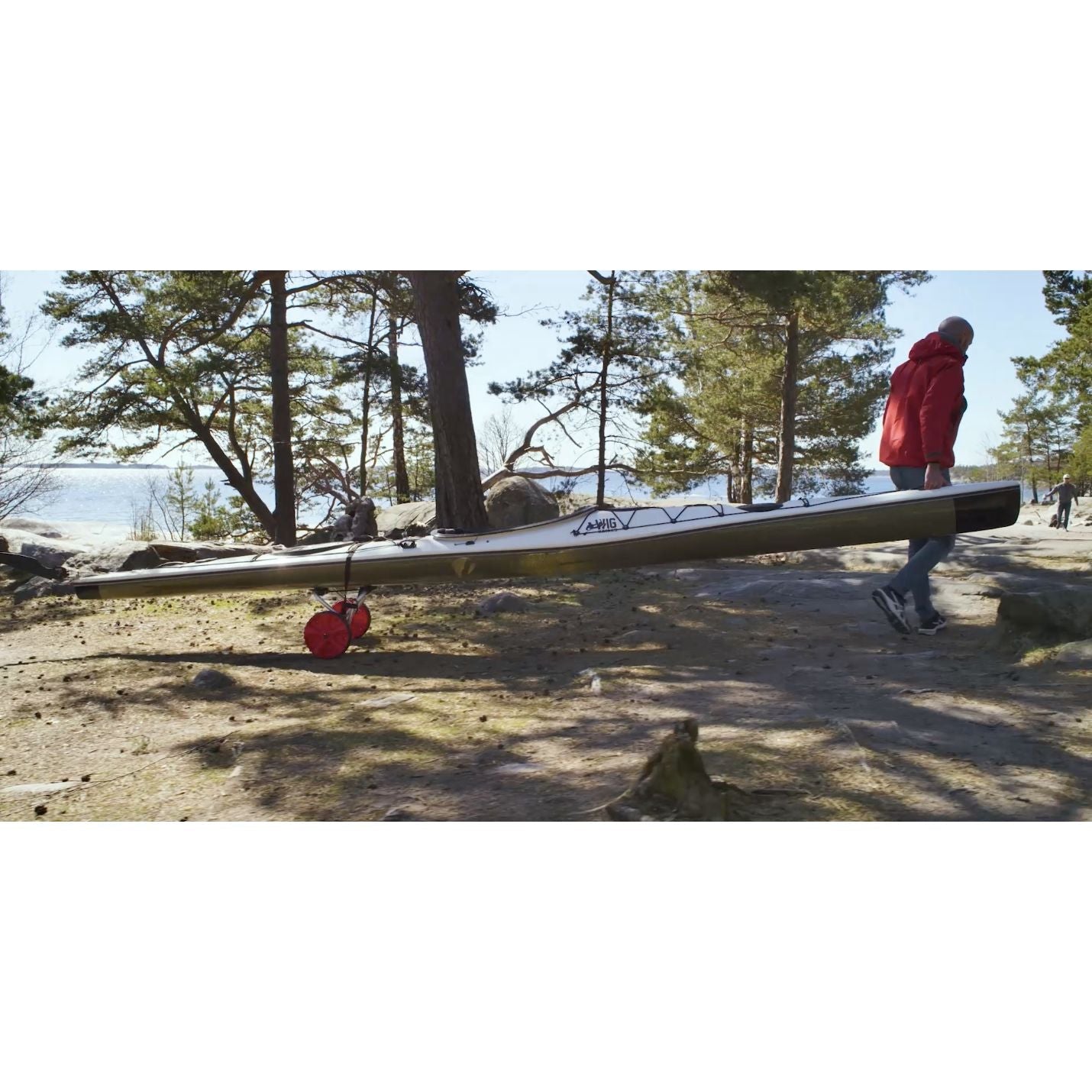 Paddlespot Kajakvagn med Rem-Kajaksidan