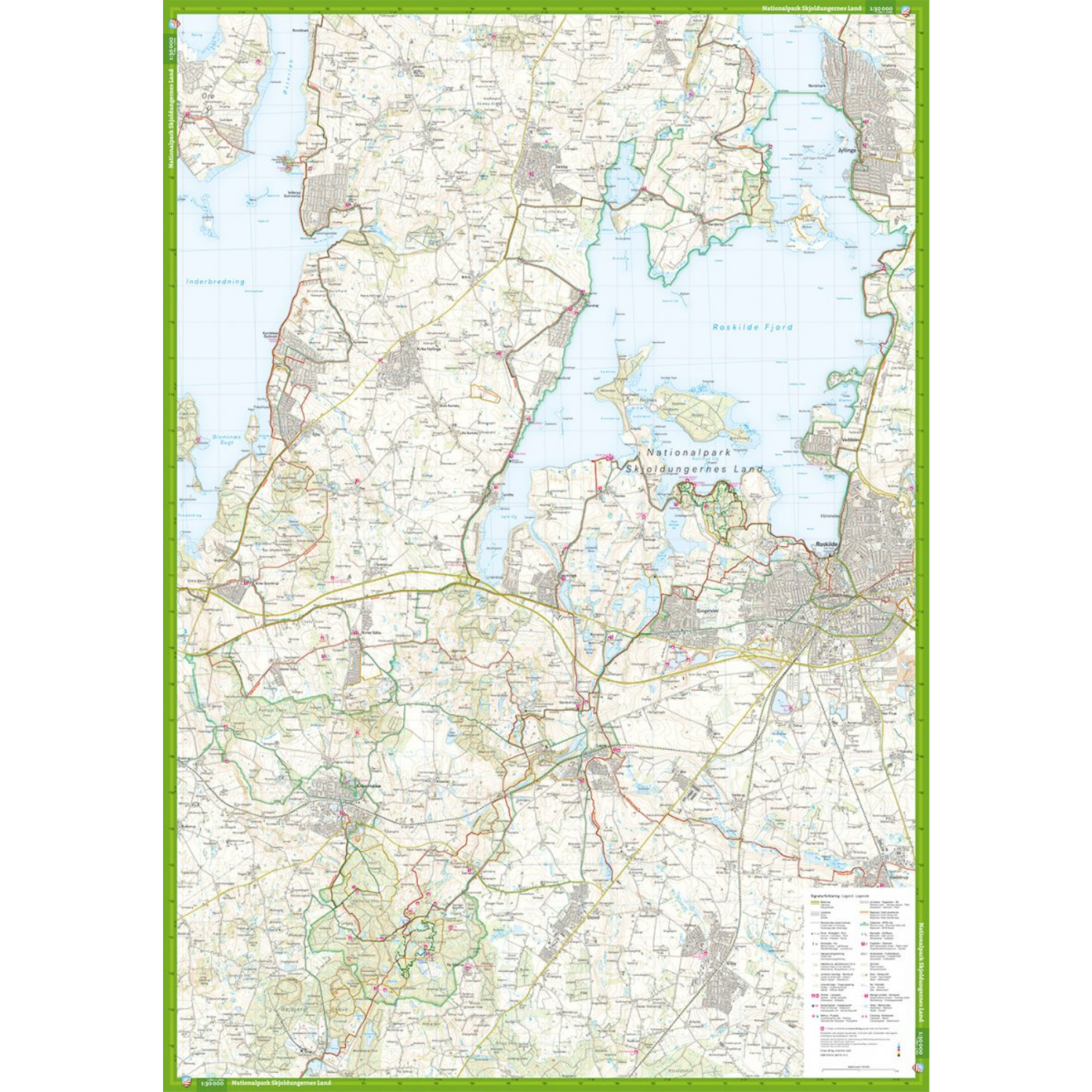 Calazo Karta Tyvek, Roskilde & Nationalpark Skjoldungernes land-Kajaksidan