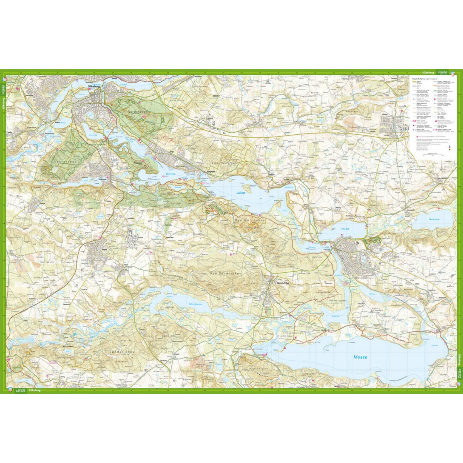 Calazo Karta Tyvek, Silkeborg & Søhøjlandet-Kajaksidan