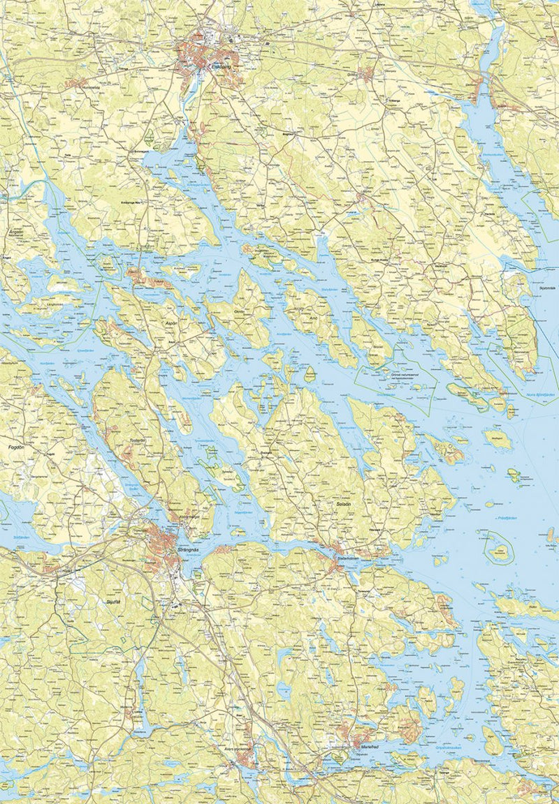 Calazo Karta Tyvek, Västra Mälaren-Kajaksidan