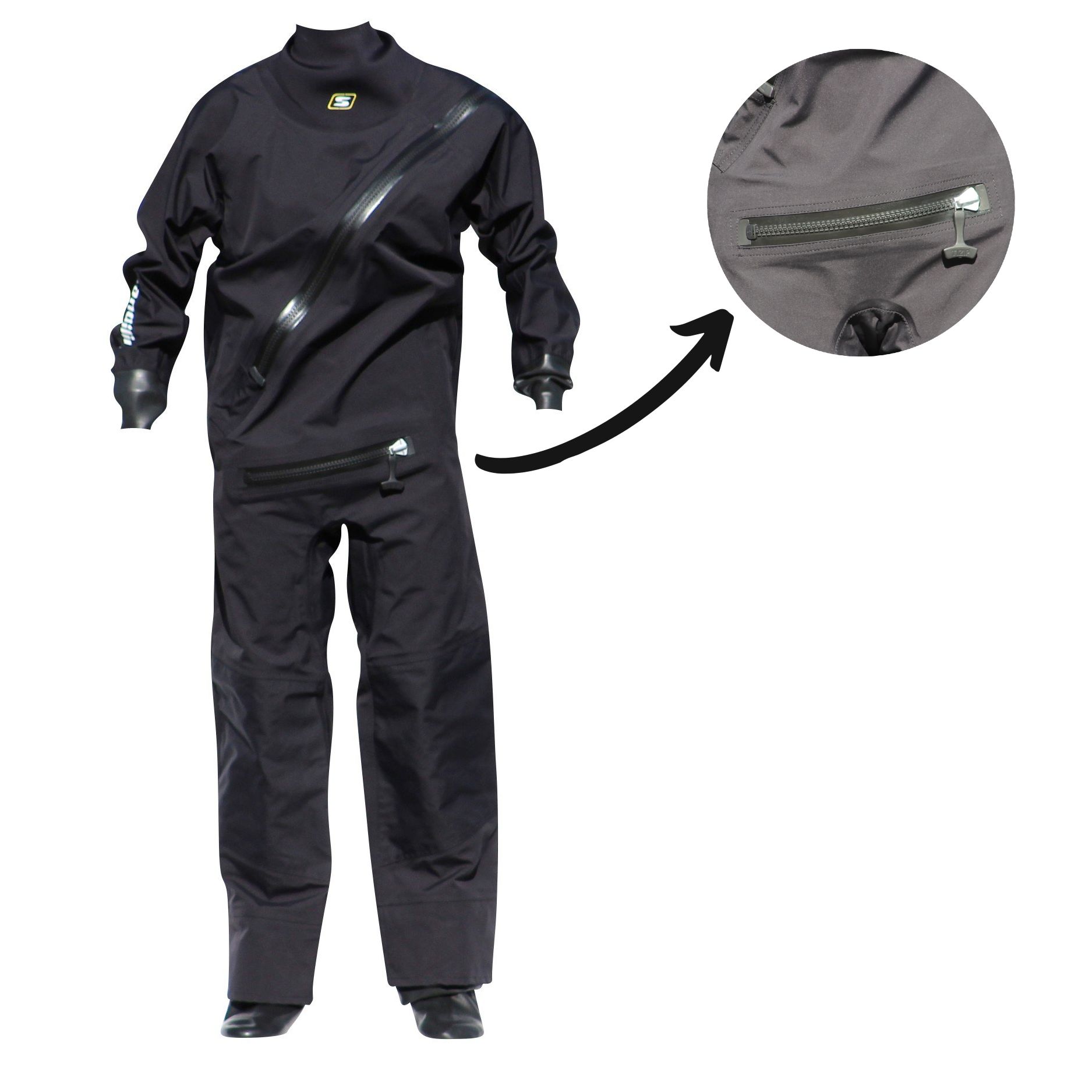 ENDAST Small - Sandiline Elements PRO Torrdräkt-Kajaksidan