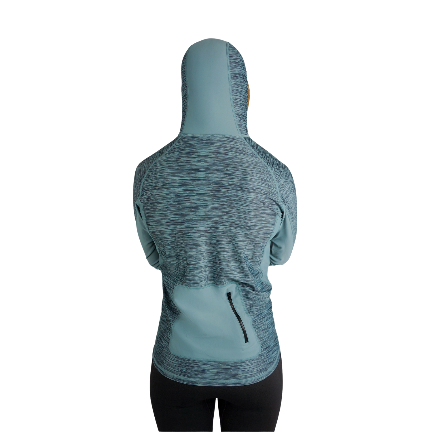 Långärmad UV-tröja med huva-Kajaksidan