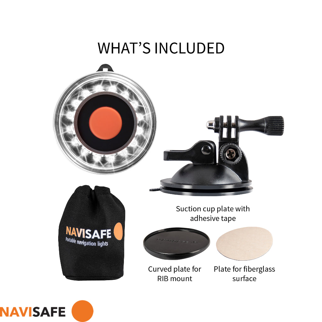 Navi Light 360° w/Suction base + GoPro-Kajaksidan