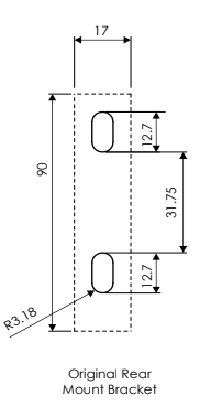 SmartTrack Roderhuvud Original, Aktermontage-Kajaksidan
