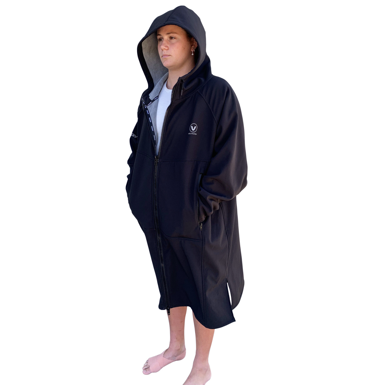 Vaikobi Beach Coat - Fleecefodrad-Kajaksidan