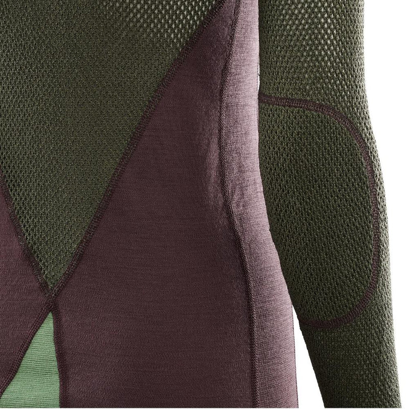 Aclima WoolNet Hybrid Crew Neck Underställströja, Dam-Kajaksidan