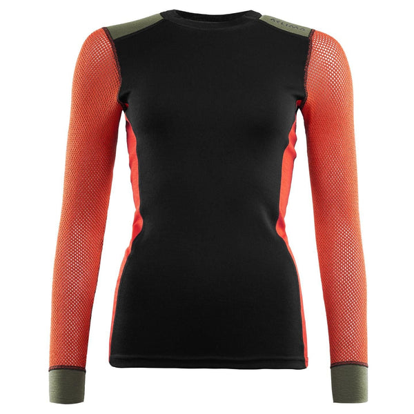 Aclima WoolNet Hybrid Crew Neck Underställströja, Dam-Kajaksidan
