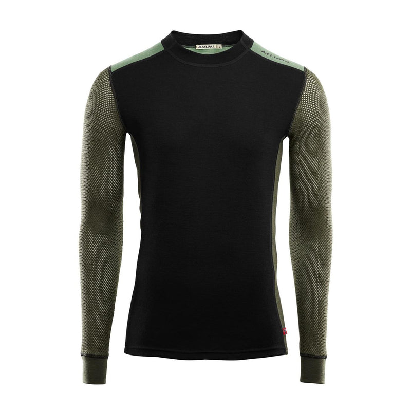 Aclima WoolNet Hybrid Crew Neck Underställströja, Herr-Kajaksidan