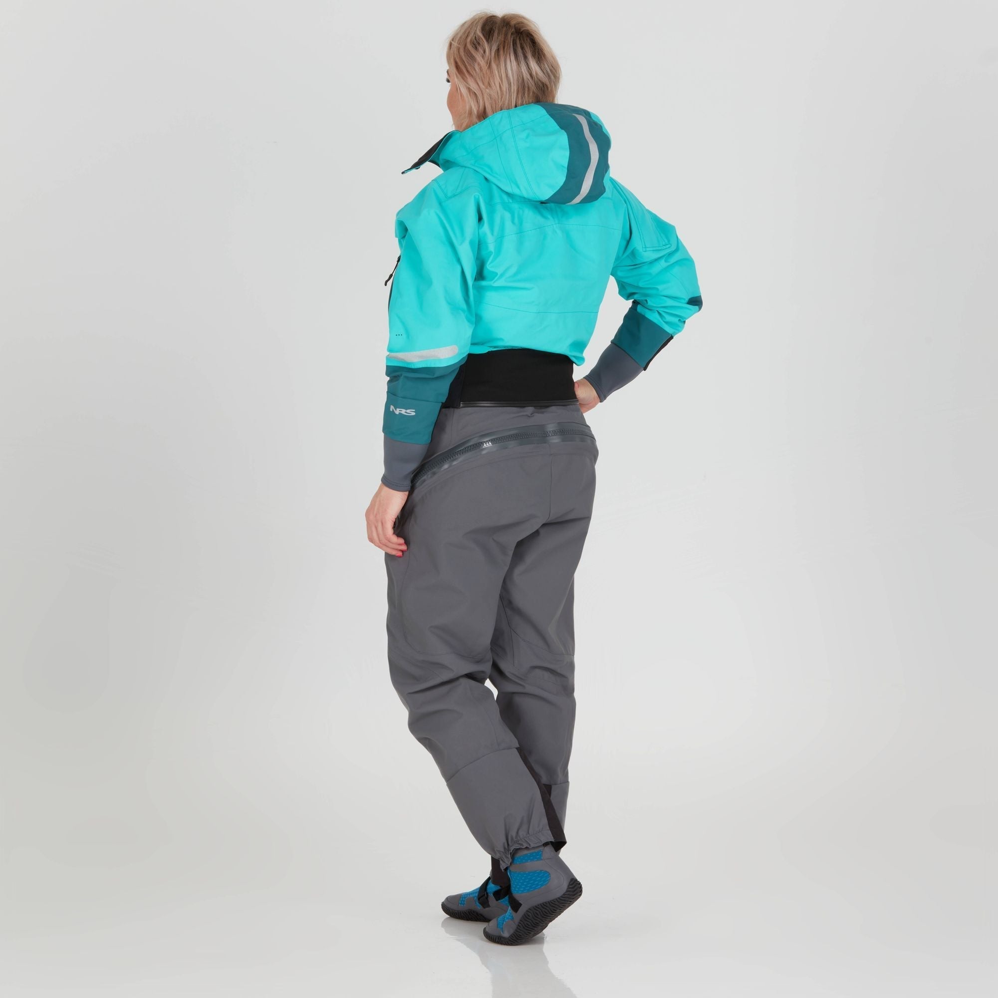 NRS Navigator Comfort-Neck GORE-TEX Pro Torrdräkt, Dam-Kajaksidan